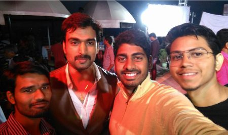 Cinematography students on the movie sets