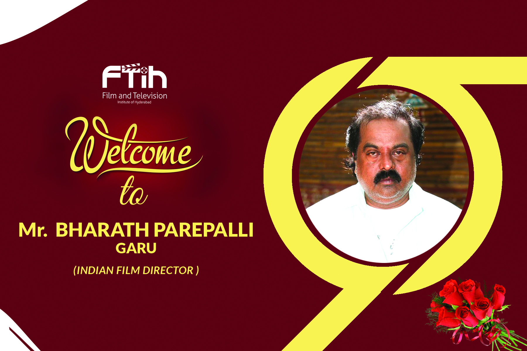 Director Bharat Parepalli Garu At Best Filmmaking Institute in Hyderabad, FTIH Film School