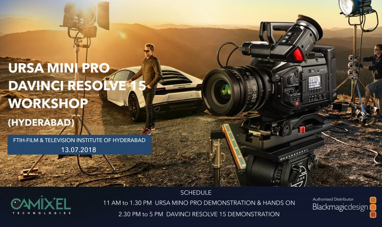 URSA Mini Pro & Davinci Resolve 15 Workshop @ FTIH Film School